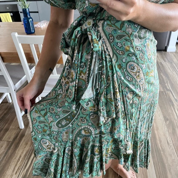Boho midi wrap dress - Picture 3 of 4
